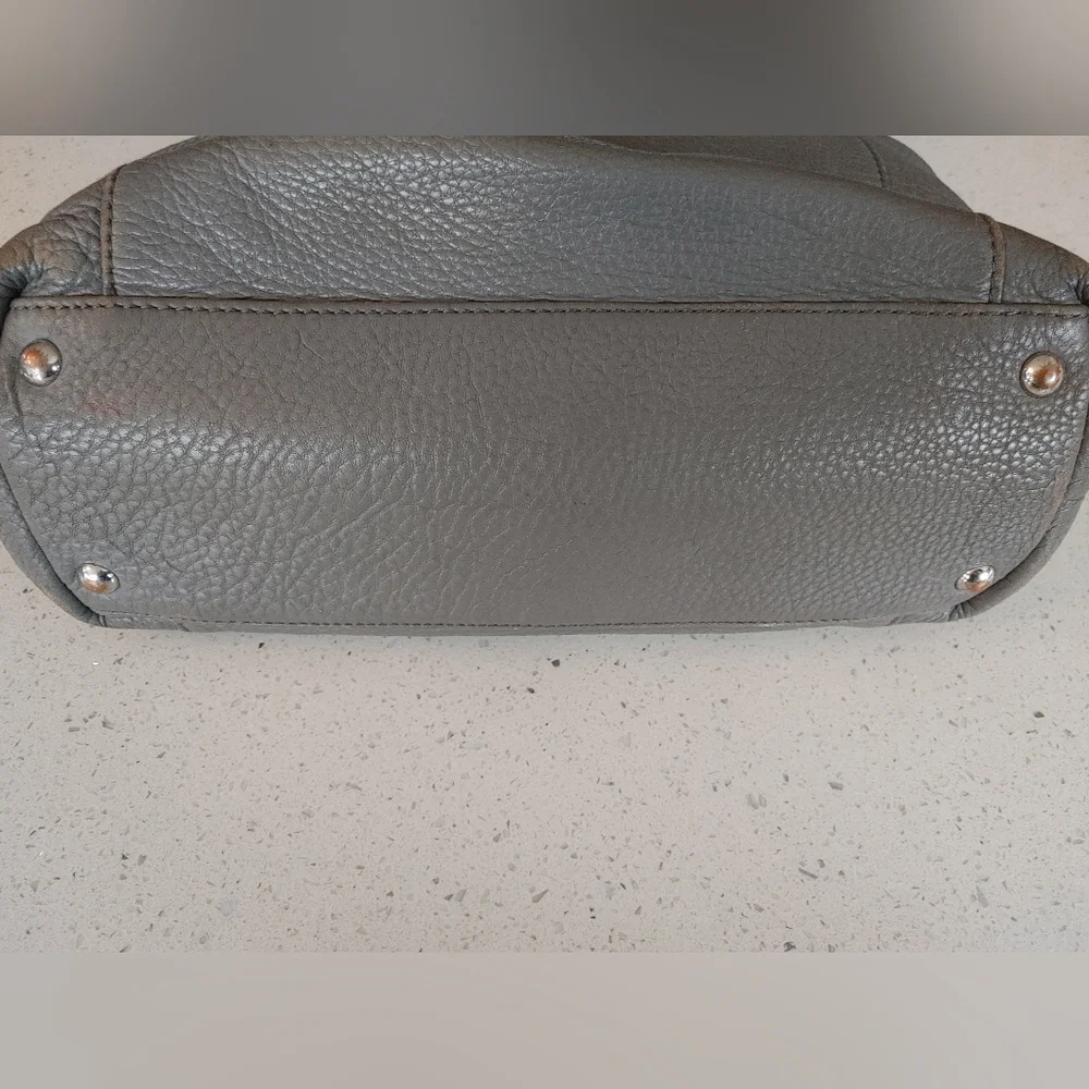 Michael Kors Grey & Cream Soft Leather Tote - Picture 9 of 16